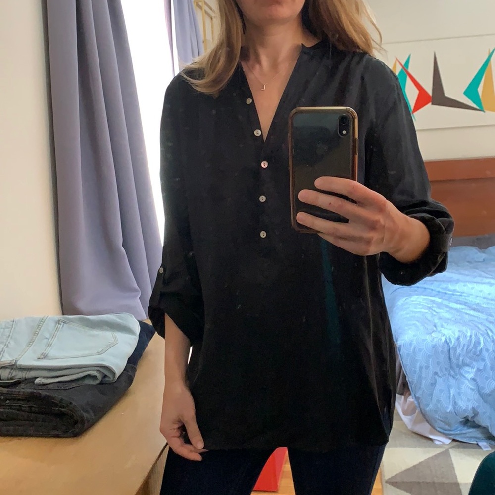 Silk H&M tunic length blouse